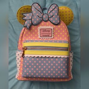 Loungefly Minnie & Daisy Pastel Polka Dot Mini Backpack